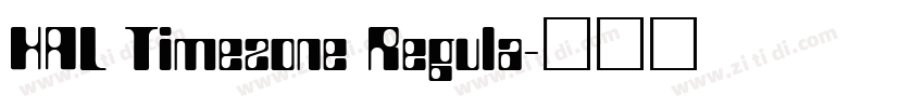HAL Timezone Regula字体转换